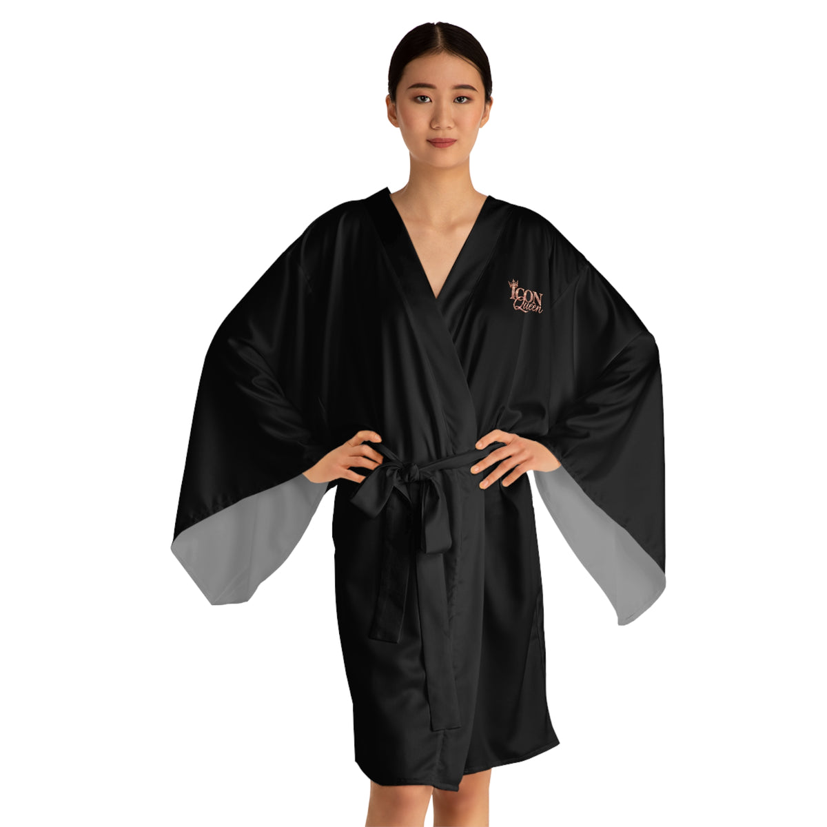 ICON Queen Black Kimono Robe