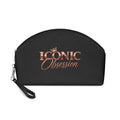ICONIC Obsession Makeup Bag, front view with crowned rose-gold logo