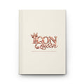 ICON Queen Classic Journal – Ivory, front cover with crowned rose-gold ICON Queen logo