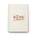 ICONIC Obsession Classic Journal – Ivory, front cover with crowned rose-gold logo