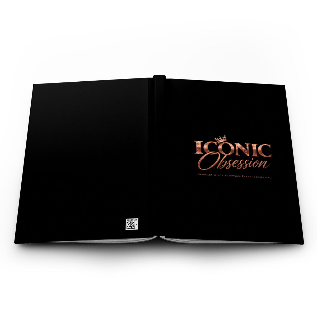 ICONIC Obsession Classic Journal, open flat, full wraparound cover