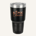 ICONIC Obsession 30 oz Tumbler in black with rose-gold logo