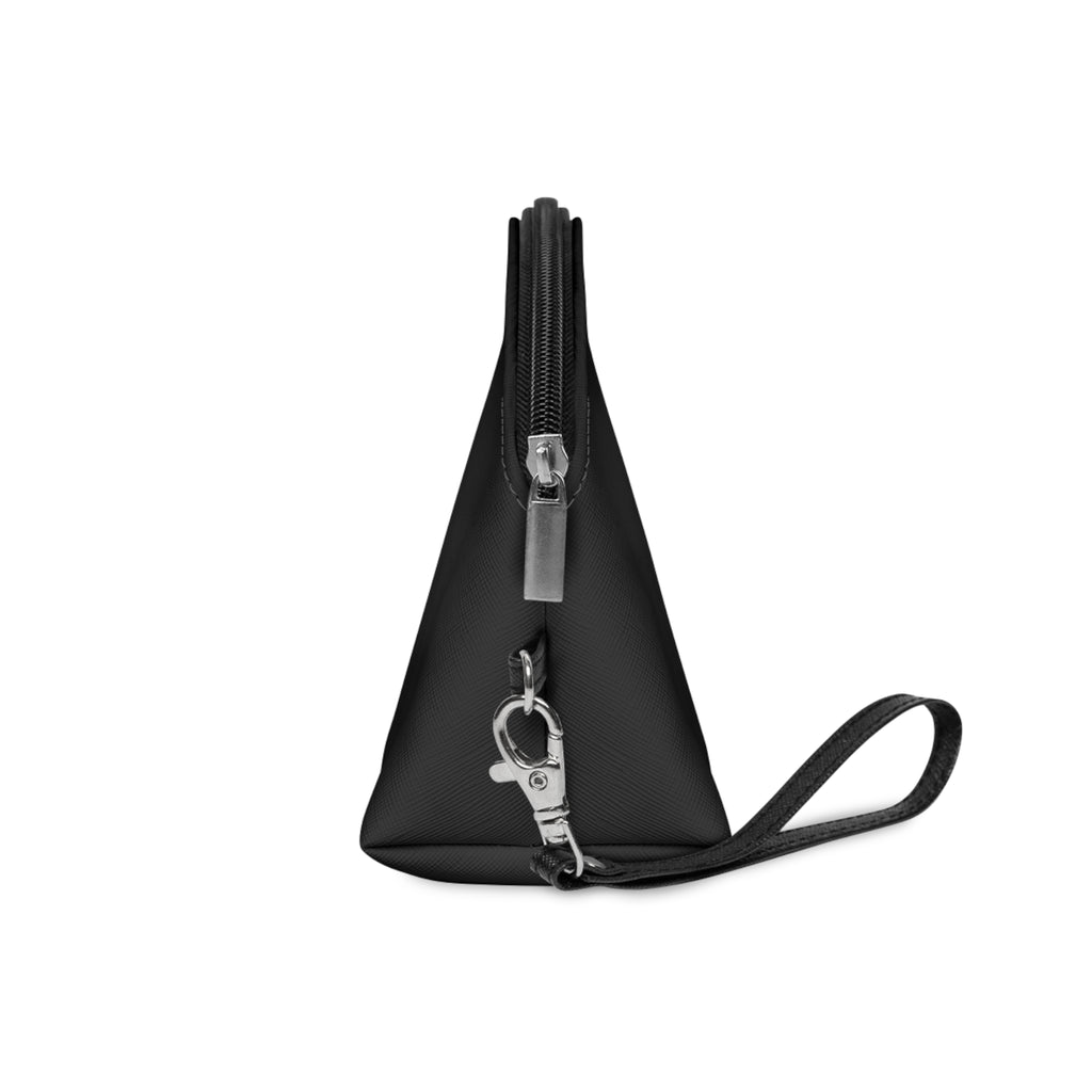 ICONIC Obsession Makeup Bag, side view with detachable wrist strap