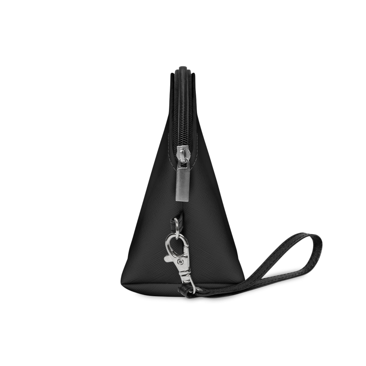 ICONIC Obsession Makeup Bag, side view with detachable wrist strap