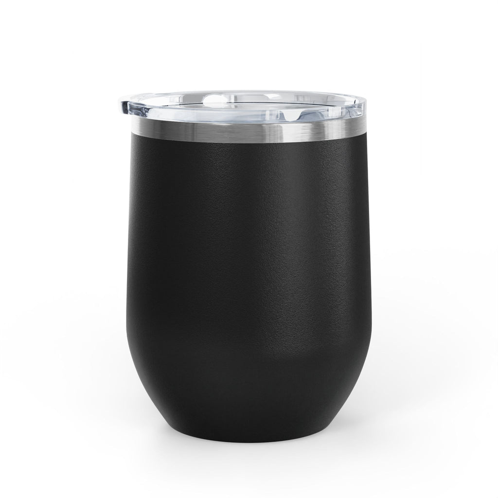 ICONIC Obsession Wine Tumbler, in black, back view
