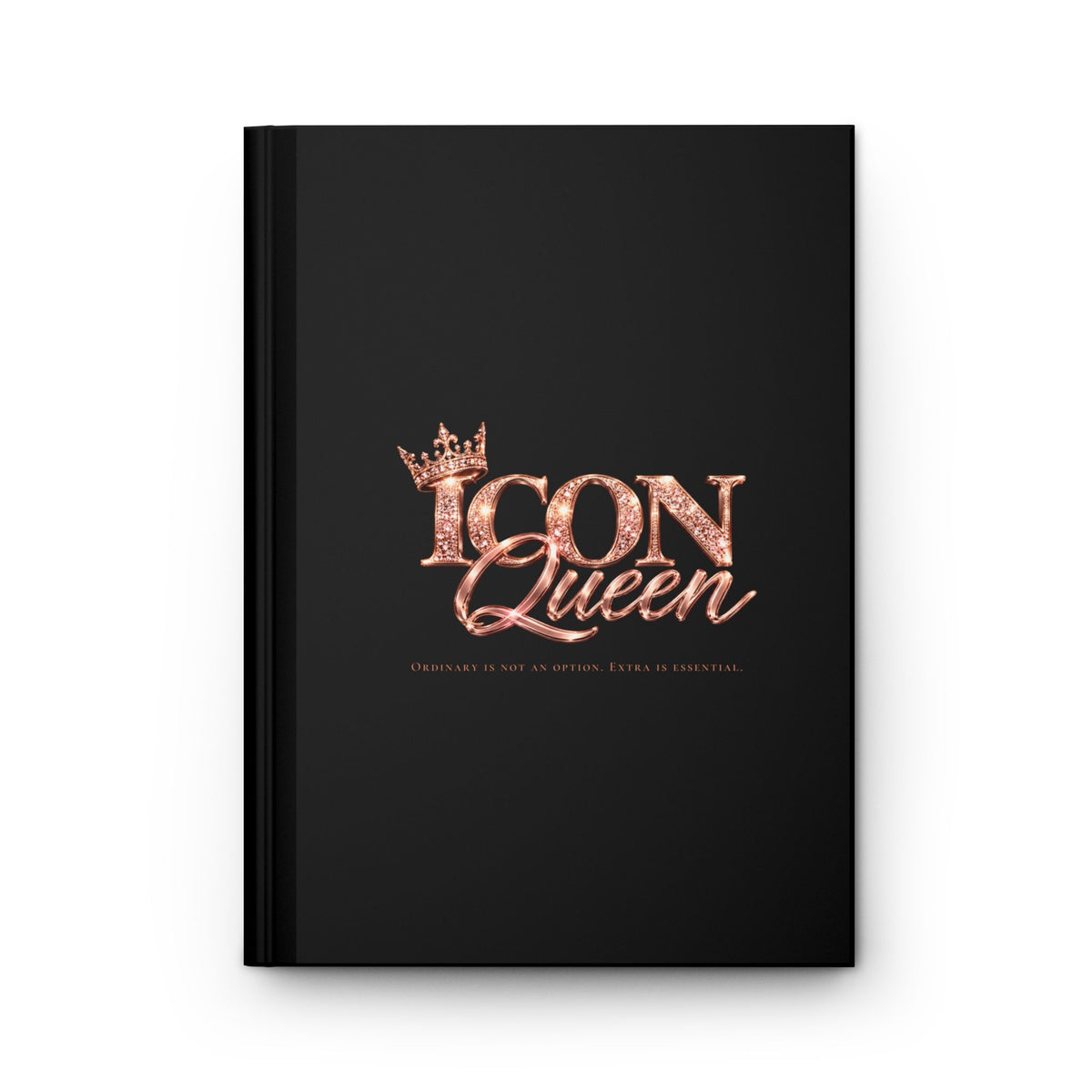 ICON Queen Classic Journal, front cover with crowned rose-gold ICON Queen logo