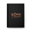 ICONIC Obsession Classic Journal, front cover with crowned rose-gold logo