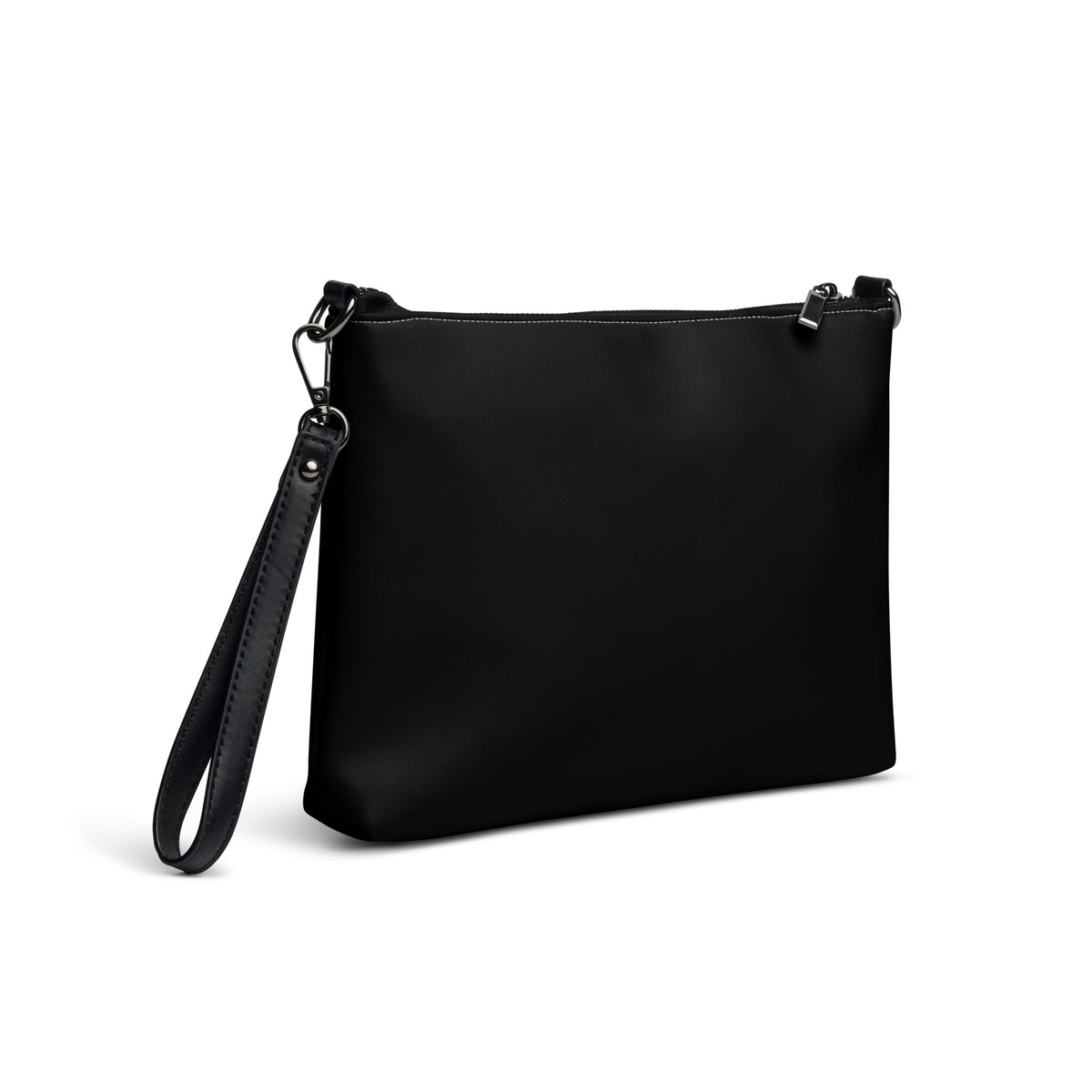 ICONIC Obsession Crossbody in black, angled back view
