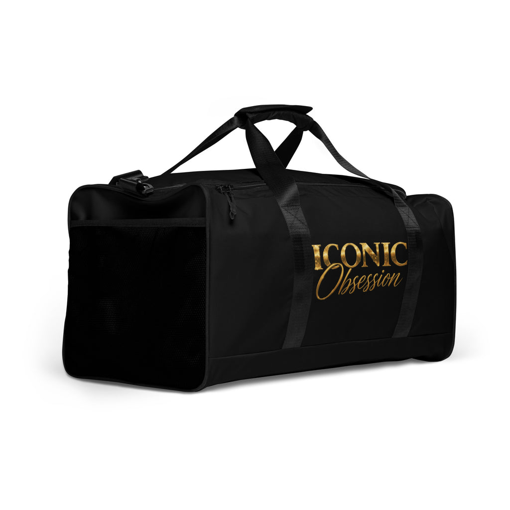 ICONIC Obsession Men's Duffle in black, angled front view