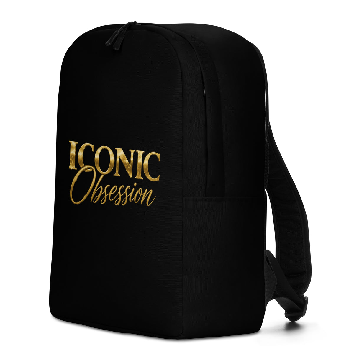 ICONIC Obsession Men's Backpack in black, left side view