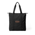 ICONIC Obsession Carry-All Tote in black, front view with rose-gold logo
