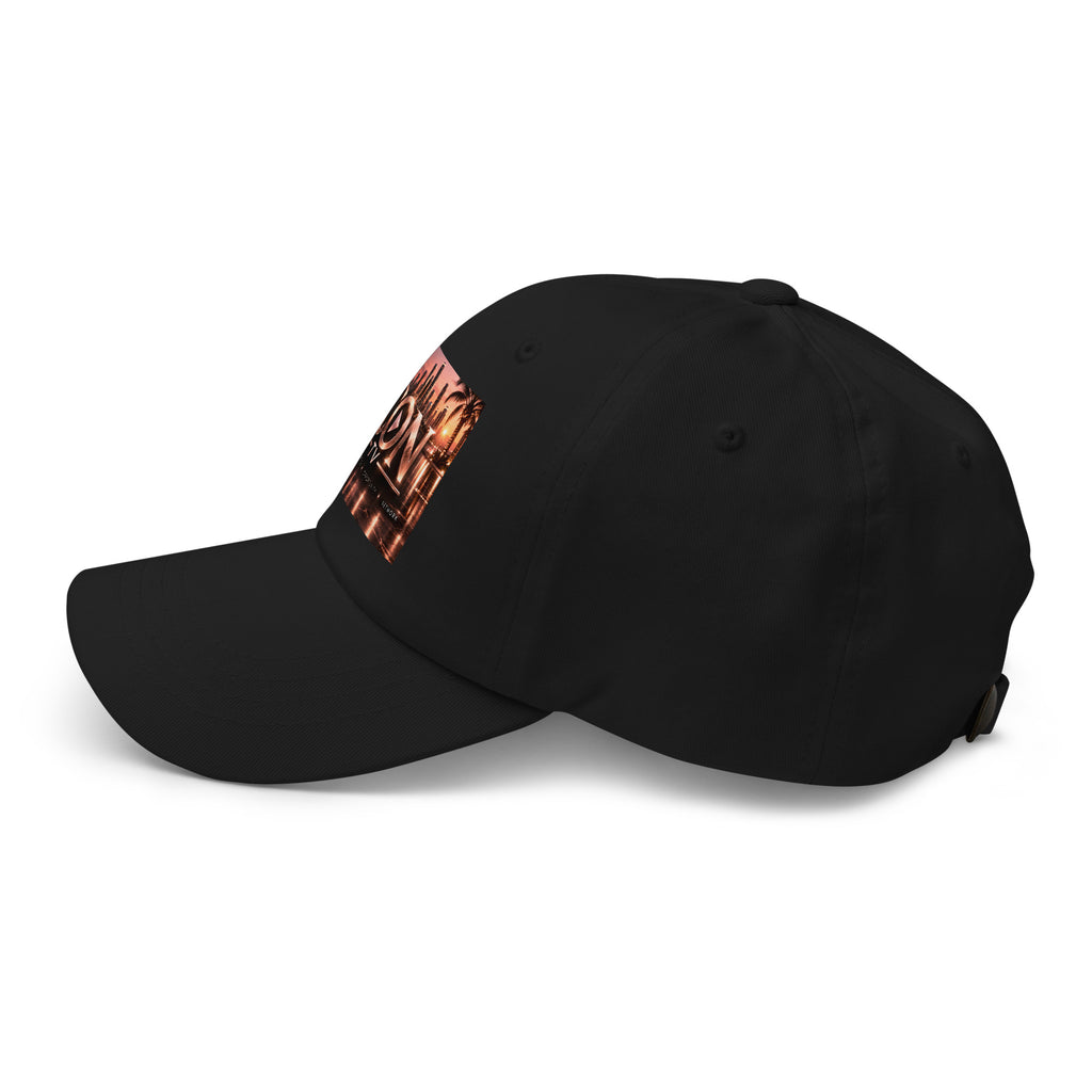 ICON TV Skyline Hat in black, left side view