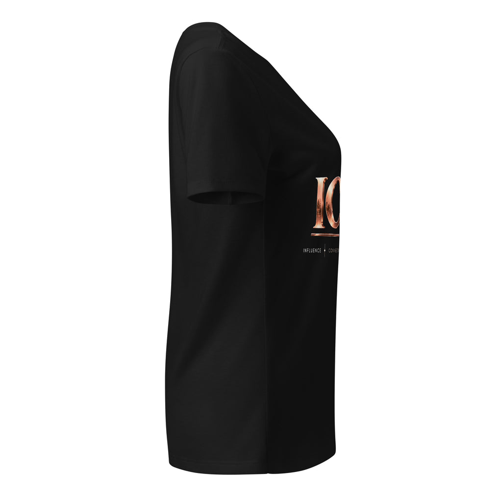 ICON TV V-Neck in black, right side view